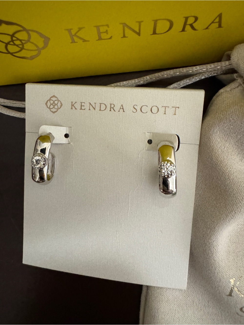 Kendra Scott Bria Silver Hoop Earrings